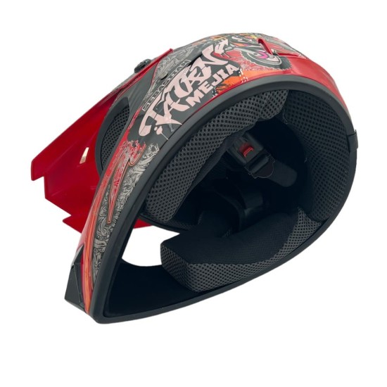 Casca cross/atv copii Mejia rosu/gri marime XL