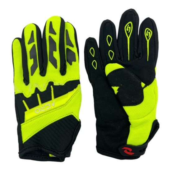 Manusi cross/atv copii Aero verde fluo marime XS