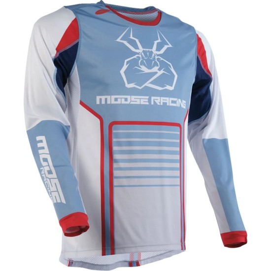 Tricou cross/enduro Moose Racing Agroid albastru/gri marime XL