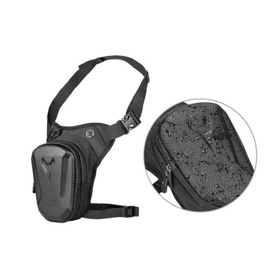 Geanta de picior moto impermeabil universal negru
