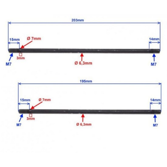 Set 4 prezoane cilindru 110-125cc 154FMI