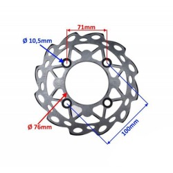 Disc frana cross 125-140cc