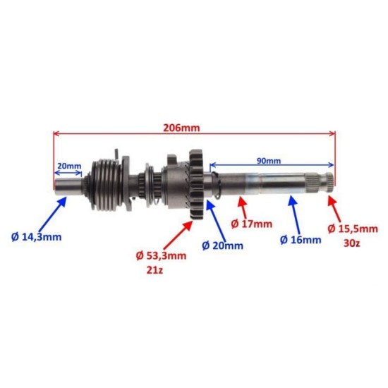 Mecanism pornire cross 160cc YX160