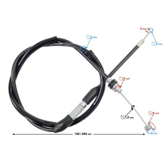 Cablu acceleratie atv 90-125cc