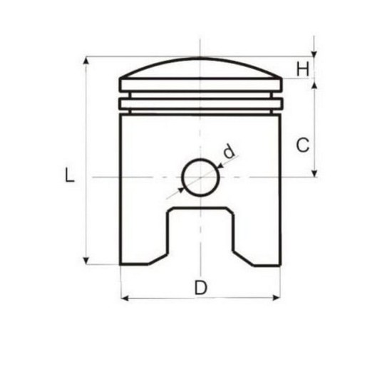 Set piston Suzuki Katana LC 41mm