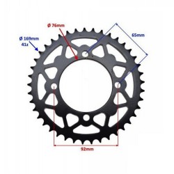 Pinion spate cross 428/41 dinti prindere 92mm