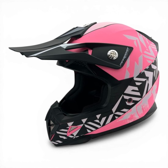 Casca cross/atv copii MiniRocket roz marime YS
