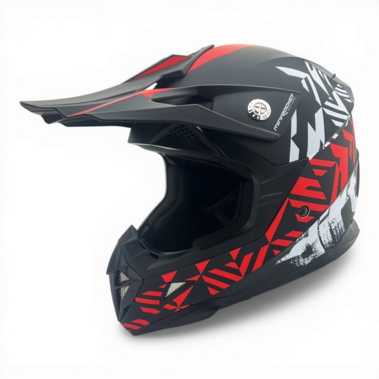 Casca cross/atv copii MiniRocket rosu marime YS