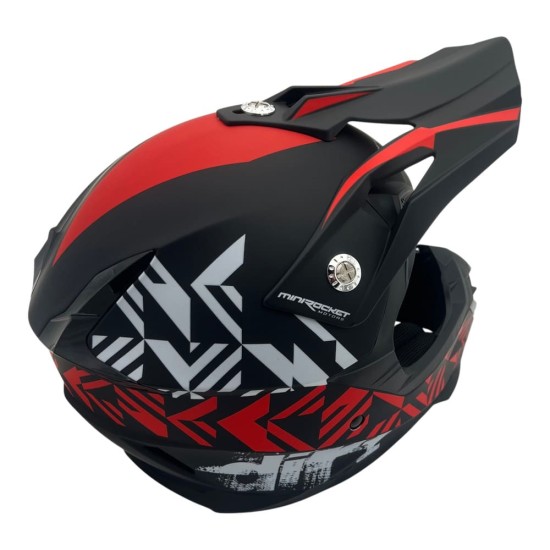 Casca cross/atv copii MiniRocket rosu marime YS