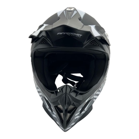 Casca cross/atv copii MiniRocket gri marime YS