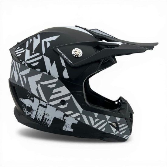 Casca cross/atv copii MiniRocket gri marime YS