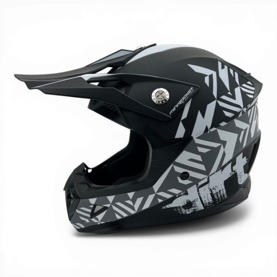 Casca cross/atv copii MiniRocket gri marime YS