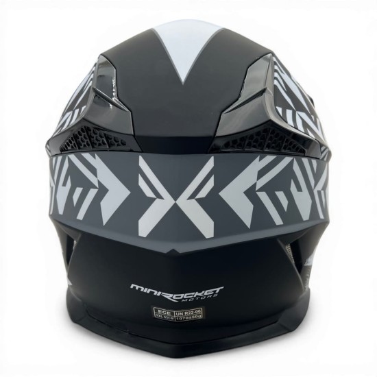 Casca cross/atv copii MiniRocket gri marime YS