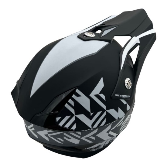 Casca cross/atv copii MiniRocket gri marime YS