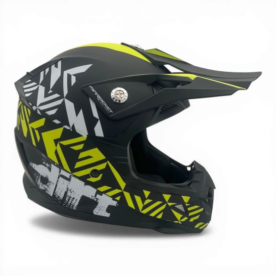 Casca cross/atv copii MiniRocket galben fluo marime YS