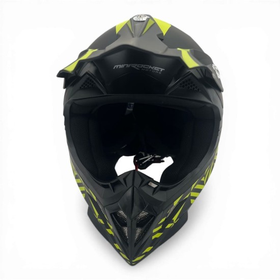 Casca cross/atv copii MiniRocket galben fluo marime YS