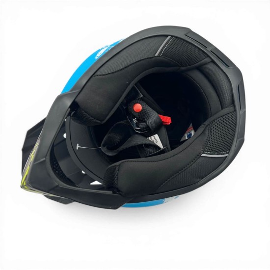 Casca cross/atv copii MiniRocket galben/albastru marime YS