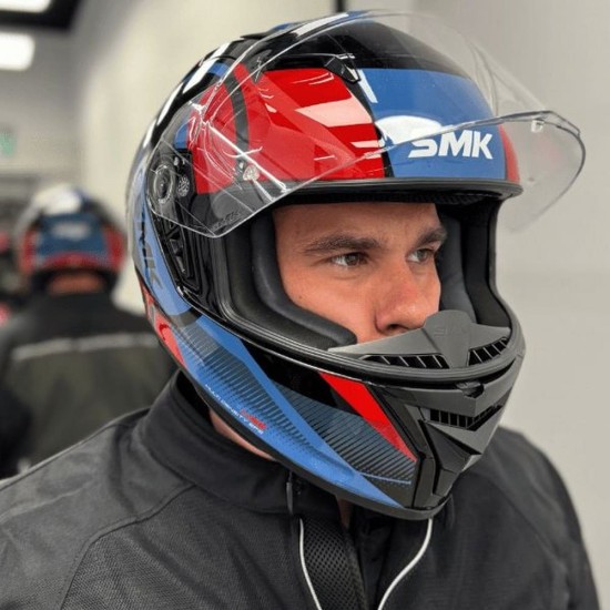 Casca SMK Stellar Faro albastru/gri/rosu marime 2XL