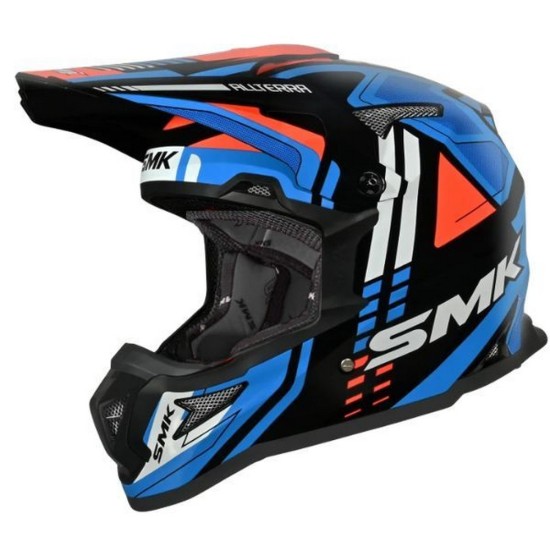 Casca cross/enduro SMK Allterra X-Sprint albastru/portocaliu/alb marime S