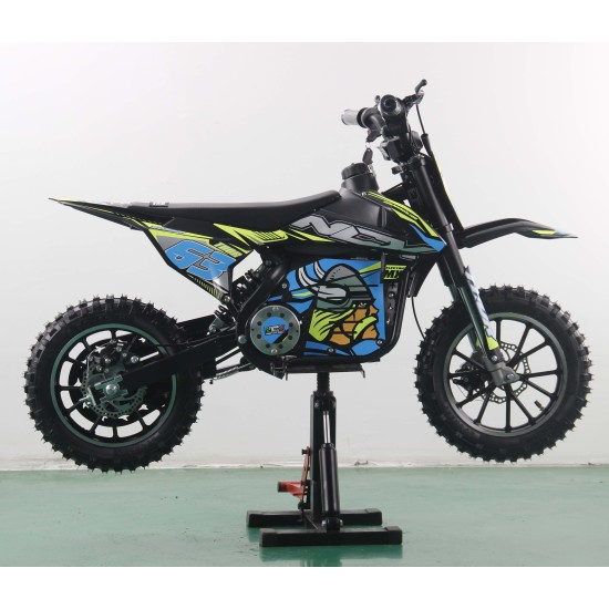 Motocicleta electrica copii NCX Thor Pro 1000W negru/galben/albastru