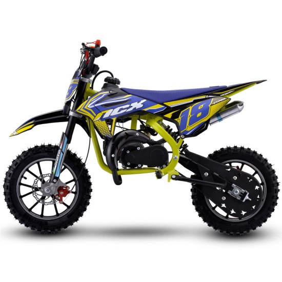 Motocicleta cross copii NCX Vyper Evo Race Pro 10/10 albastru/galben