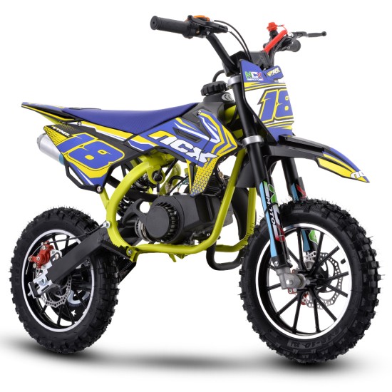 Motocicleta cross copii NCX Vyper Evo Race Pro 10/10 albastru/galben