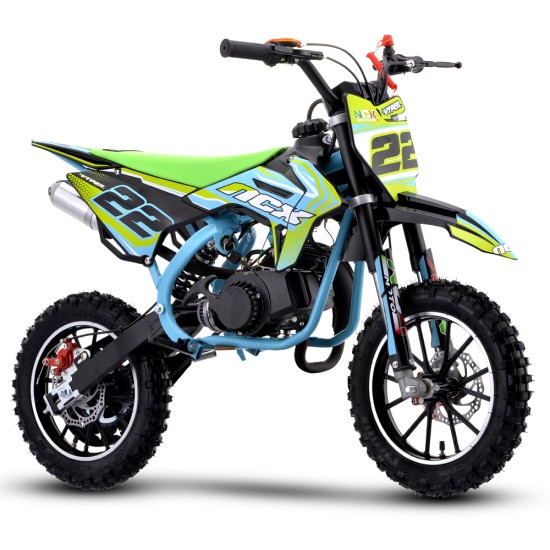 Motocicleta cross copii NCX Vyper Evo Race Pro 10/10 verde/albastru deschis