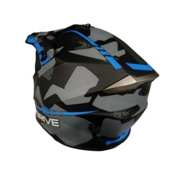 Casca cross/atv Exdrive negru/albastru marime XS