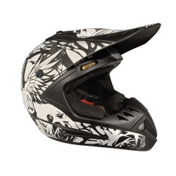 Casca cross/atv copii Rival Store alb/negru marime S