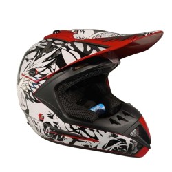Casca cross/atv copii Rival Store alb/rosu marime XS