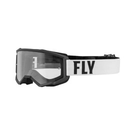 Ochelari cross/enduro Fly Racing Focus, alb/negru