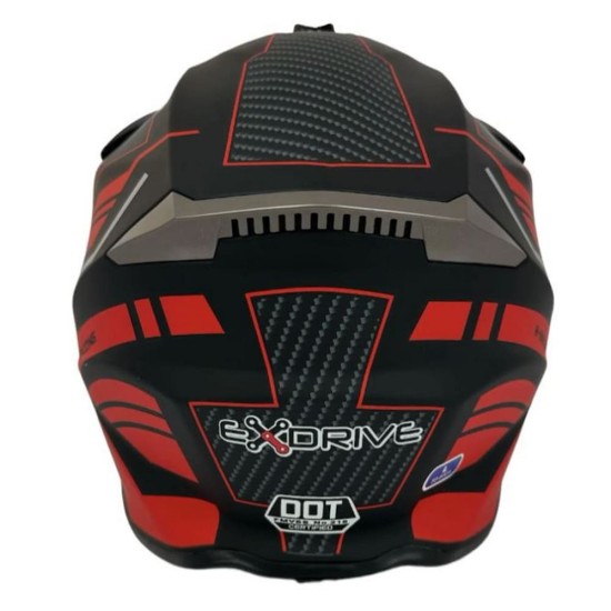 Casca cross/atv Rival Store H806 negru/rosu marime S