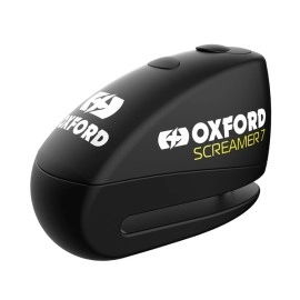 Antifurt moto/blocator disc cu alarma Oxford Screamer7, negru
