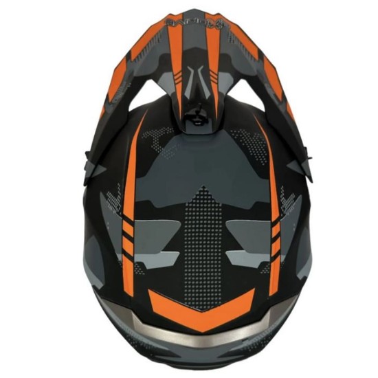 Casca cross/atv Exdrive negru/portocaliu marime 2XL