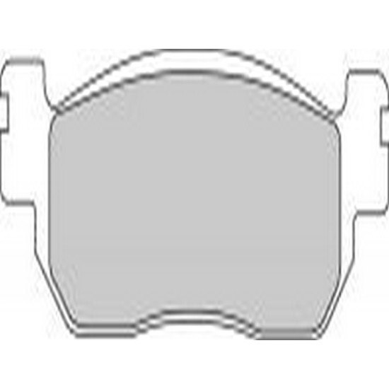 Placute frana Italjet/Linhai/MBK/Yamaha FDB2083EF