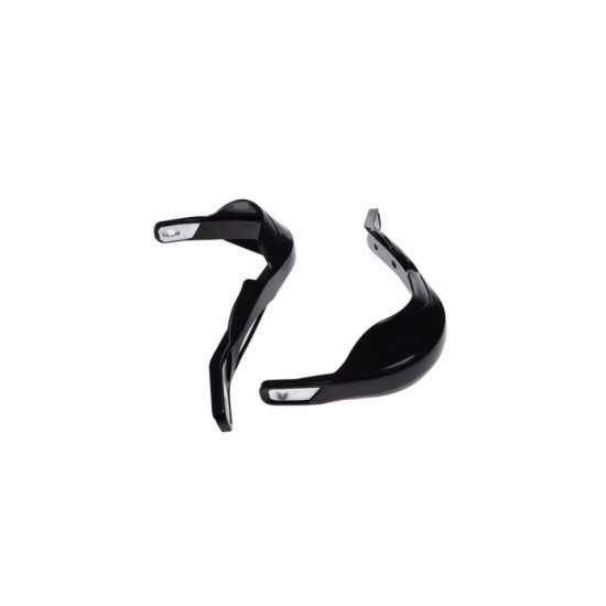 Handguard cross-enduro cu insertie aluminiu, negru