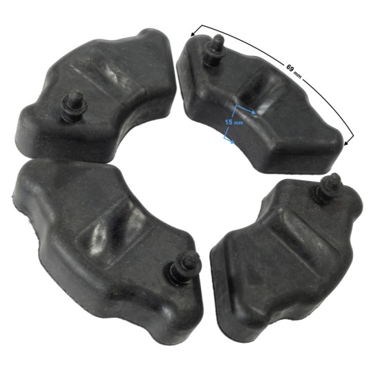 Set 4 tampoane roata spate moped