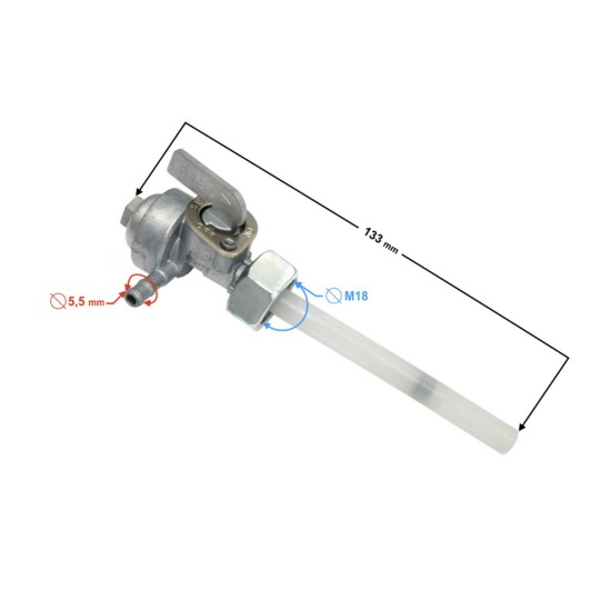 Robinet benzina moped, diametru 18mm