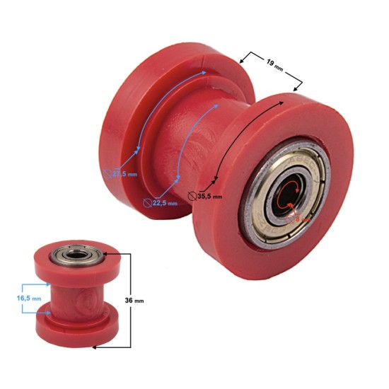 Rola ghidaj lant transmisie atv, 8mm