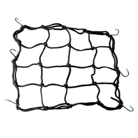 Plasa bagaje moto-atv 40x40cm, negru