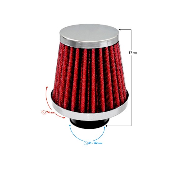 Filtru aer sport, diametru 41mm