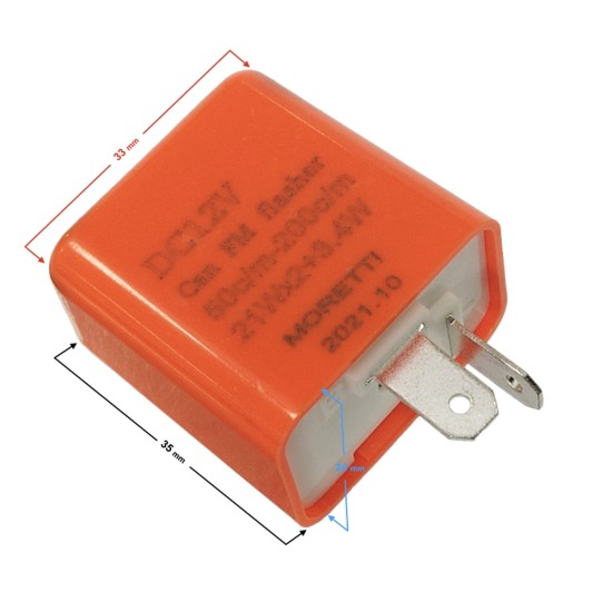 Releu semnalizare pentru led 12V, 2 pini