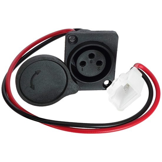 Mufa incarcare bicicleta-scuter electric, patrata, cu capac protectie