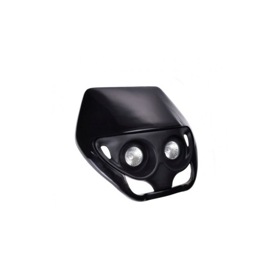 Carena si far fata cu prinderi universal cross-enduro, negru