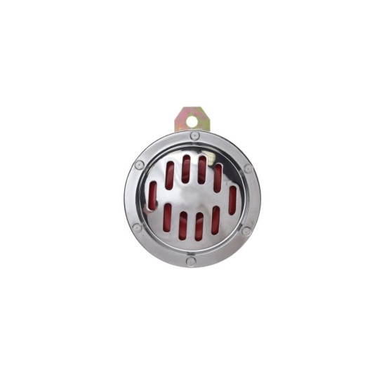 Claxon universal 12v, 100mm, argintiu