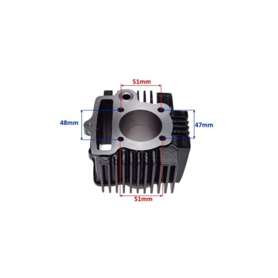Set motor cross-atv Zongshen-Lifan 125cc, 52.40mm bolt 13mm