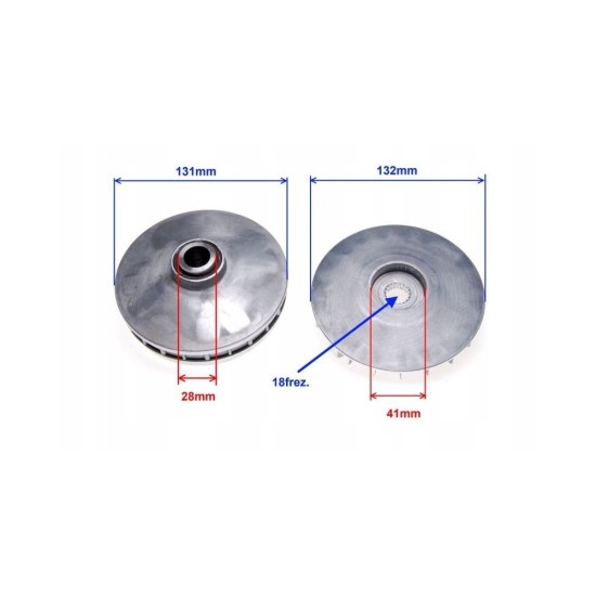 Variator complet Linhai 260-300cc, 19x28x60,5mm