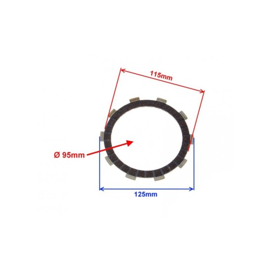 Set 4 discuri ambreiaj AM6
