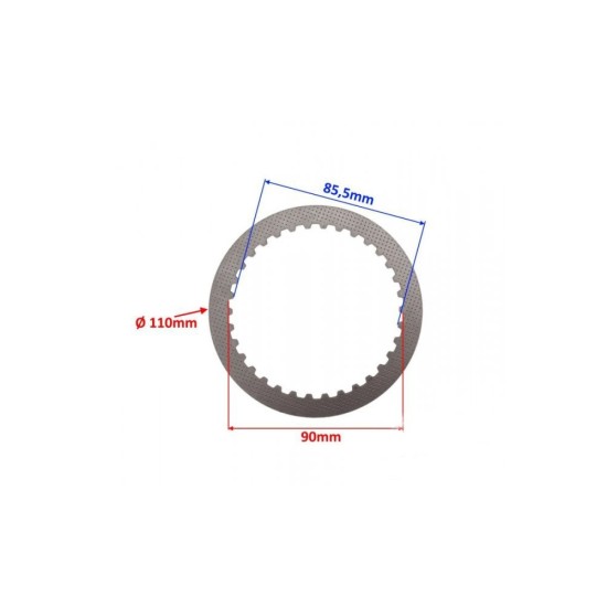 Set discuri ambreiaj metal Kingway chopper-Lifan 150cc