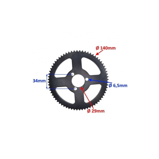 Pinion spate Pocket Bike-Pocket Atv, 68 dinti, 25H